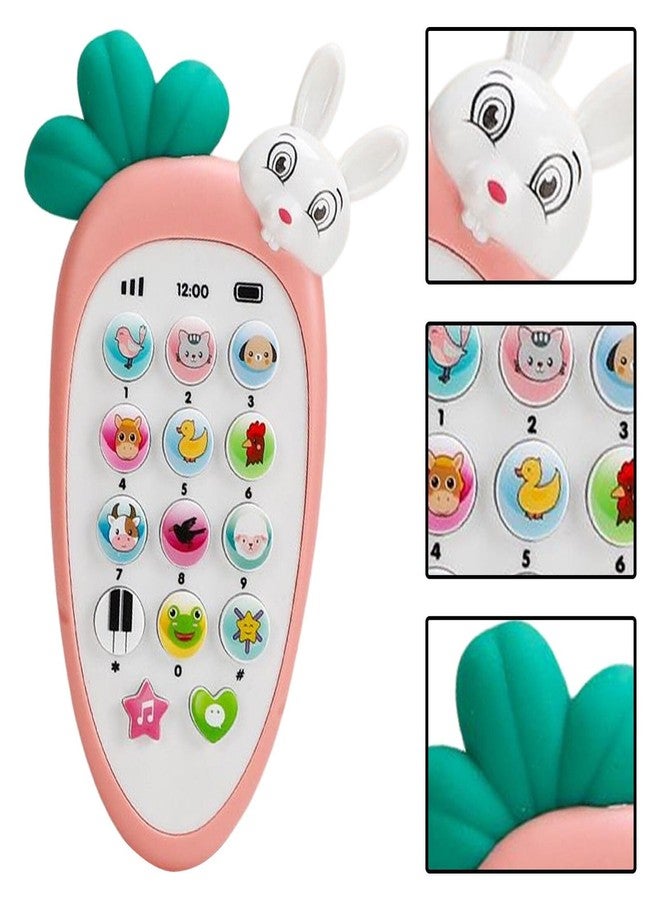 KITIKITTZ KITI KITS Carrot Musical Mobile Cordless Smart Phone Toy for Kids with Smart Light Pack of 1 Phone【Colors as Per Stock】【1 Yr & Up】 - Image 3